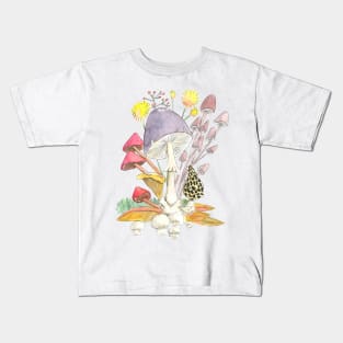 Bunch of mushrooms Kids T-Shirt